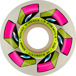 BONES WHEELS (JEU DE 4) XF 55MM V6 LOOK BOOK 99A WIDE-CUT