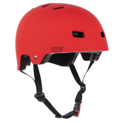 BULLET HELMET (CASQUE) RED MATT + MOUSSES - /XL