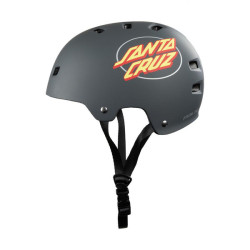 BULLET HELMET (CASQUE) SANTA CRUZ OVAL DOT CHARCOAL+ MOUSSES - /XL
