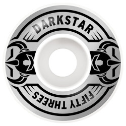 DARKSTAR WHEELS (JEU DE 4) 53MM QUARTER SILVER 101A