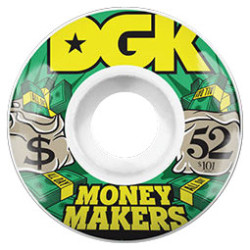DGK WHEELS (JEU DE 4) 52MM MONEY MAKERS 101A