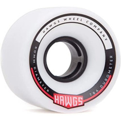 HAWGS WHEELS (JEU DE 4) 63MM FATTY 78A WHITE