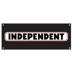 INDEPENDENT BANNER BAR LOGO BLACK 120CM X 46CM