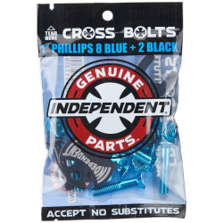 INDEPENDENT VISSERIE (JEU DE 8) PHILLIPS 1 BLUE BLK + TOOL