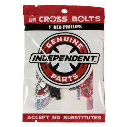 INDEPENDENT VISSERIE (JEU DE 8) PHILLIPS 1 RED BLK + TOOL