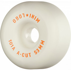 MINI LOGO WHEELS (JEU DE 4) 53MM A-CUT II 101A WHITE