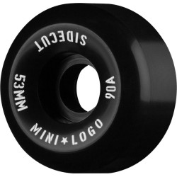MINI LOGO WHEELS (JEU DE 4) 53MM SIDECUT HYBRID III 90A BLK