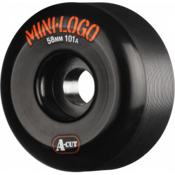MINI LOGO WHEELS (JEU DE 4) 58MM A-CUT 101A BLACK