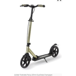 Trottinette adulte FRENZY 205mm Dual Brake Plus  Champagne