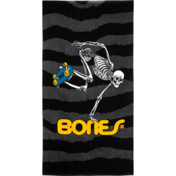 POWELL TOWEL SKATEBOARD SKELETON BLACK