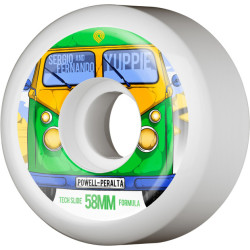 POWELL WHEELS (JEU DE 4) 58MM YUPPIE 104A SLIDE FORM