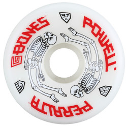 POWELL WHEELS (JEU DE 4) 64MM G BONES WHITE 97A