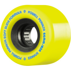 POWELL WHEELS (JEU DE 4) DH 66MM SNAKES II 82A YLW