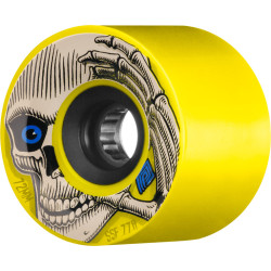 POWELL WHEELS (JEU DE 4) DH 72MM REIMER 77A YLW BLK