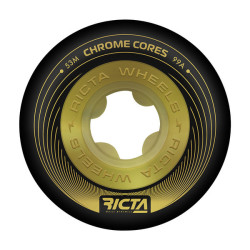 RICTA WHEELS (JEU DE 4) 53MM CHROME CORE BLACK GOLD 99A