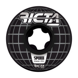 RICTA WHEELS (JEU DE 4) 53MM MAINFRAME SPARX BLACK 99A