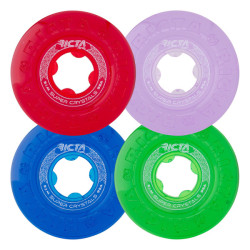 RICTA WHEELS (JEU DE 4) 53MM SUPER CRYSTAL TRANS MIX UP 95A