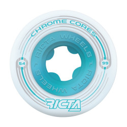 RICTA WHEELS (JEU DE 4) 54MM CHROME CORE WHITE 99A