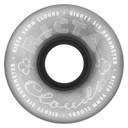 RICTA WHEELS (JEU DE 4) 56MM CLOUDS METALLIC SILVER 86A