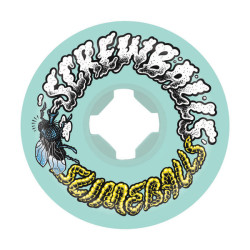 SLIME BALLS WHEELS (JEU DE 4) 53MM SCREW BALLS GREEN 99A
