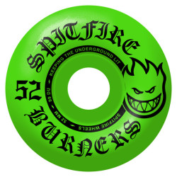 SPITFIRE WHEELS (JEU DE 4) 52MM 99D BURNER GREEN GREEN