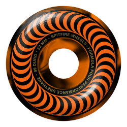 SPITFIRE WHEELS (JEU DE 4) 52MM F4 99D BLK ORANGE SWIRL CLSC