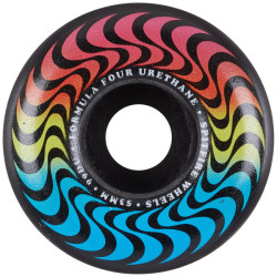 SPITFIRE WHEELS (JEU DE 4) 53MM F4 99D TRIPPY SWIRL RAD BLK