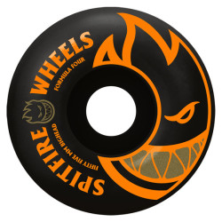 SPITFIRE WHEELS (JEU DE 4) 55MM F4 99D BLACK ORANGE BIGHEAD