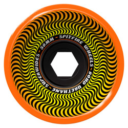 SPITFIRE WHEELS (JEU DE 4) 58MM 80HD SUPERWIDES ORANGE