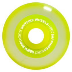 SPITFIRE WHEELS (JEU DE 4) 58MM 90D SAPPHIRE NEON YELLOW
