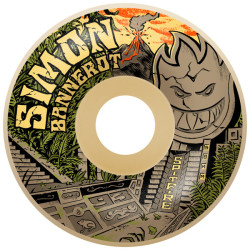 SPITFIRE WHEELS (JEU DE 4) 58MM F4 93D RADIAL FULL BANNEROT