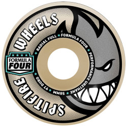 SPITFIRE WHEELS (JEU DE 4) 58MM F4 97D RADIAL FULL NATURAL