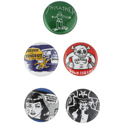 THRASHER BUTTONS (PACK DE 5) USUAL SUSPECTS