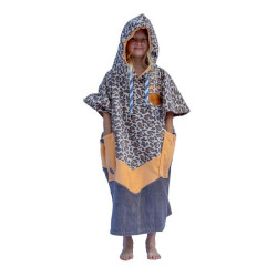 Poncho ALL IN Kid (6-9 ans) Leopard Beige