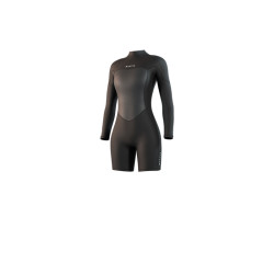 	Mystic Brand Longarm Shorty 3/2mm Bzip Flatlock Women - Black 