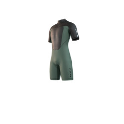 Mystic Brand Shorty 3/2mm Bzip Flatlock - Dark Olive