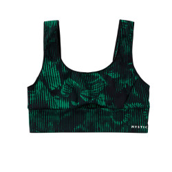 Mystic Leia Athletic Bikini Top - Black / Green - 40