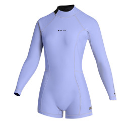 Mystic Lunar Longarm Shorty 2/2mm Bzip Women - Iris Blue