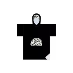 Poncho MADNESS Adult Black Mozaic