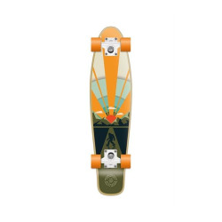 Skateboard PROHIBITION Retro Wood Cruiser 28'' Hello/Brown