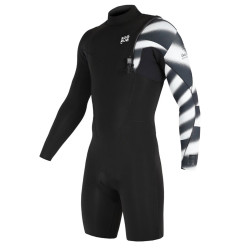SOORUZ HOMMES Shorty Men 2/2 LS ZF FIGHTER PRO - ORGANIC OYSTERPRENE BK Black