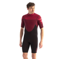Jobe Perth 3/2mm Shorty Combinaison Hommes Rouge