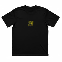	KIZER Clothing Hacker T-Shirt Black Yellow