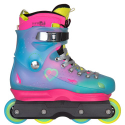 PLAYLIFE Aggressive Skates PLAYLIFE Robbie Pitts Fantasy 72 Yellow Pink Bit Colorful