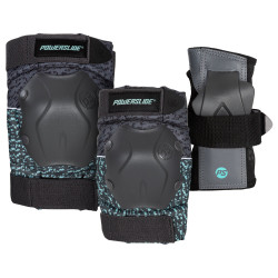 POWERSLIDE Protection Sets Standard Black/Teal Set Black Teal