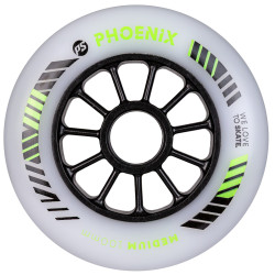 POWERSLIDE Racing Wheels PHOENIX 100mm DD Medium Blue Red White