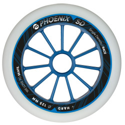POWERSLIDE Racing Wheels PHOENIX 125mm SD Hard White Black Blue	