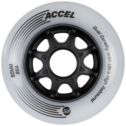 POWERSLIDE Racing Wheels POWERSLIDE ACCEL 90mm/85A 8-pack Black White
