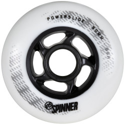POWERSLIDE Urban Wheels POWERSLIDE Fitness Wheels Spinner 90/88A White, 4 pack Black White