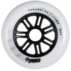 POWERSLIDE Urban Wheels POWERSLIDE Fitness Wheels Wheels Spinner 110/88A White, 3-pack Black White